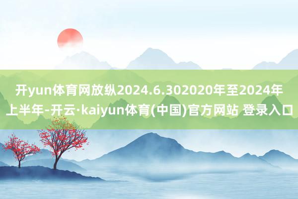 开yun体育网放纵2024.6.302020年至2024年上半年-开云·kaiyun体育(中国)官方网站 登录入口